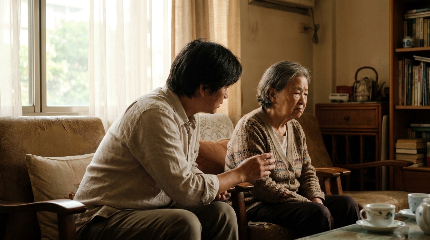長輩總說「想那麼多幹嘛」？4句話，讓老後的對話開得了口
