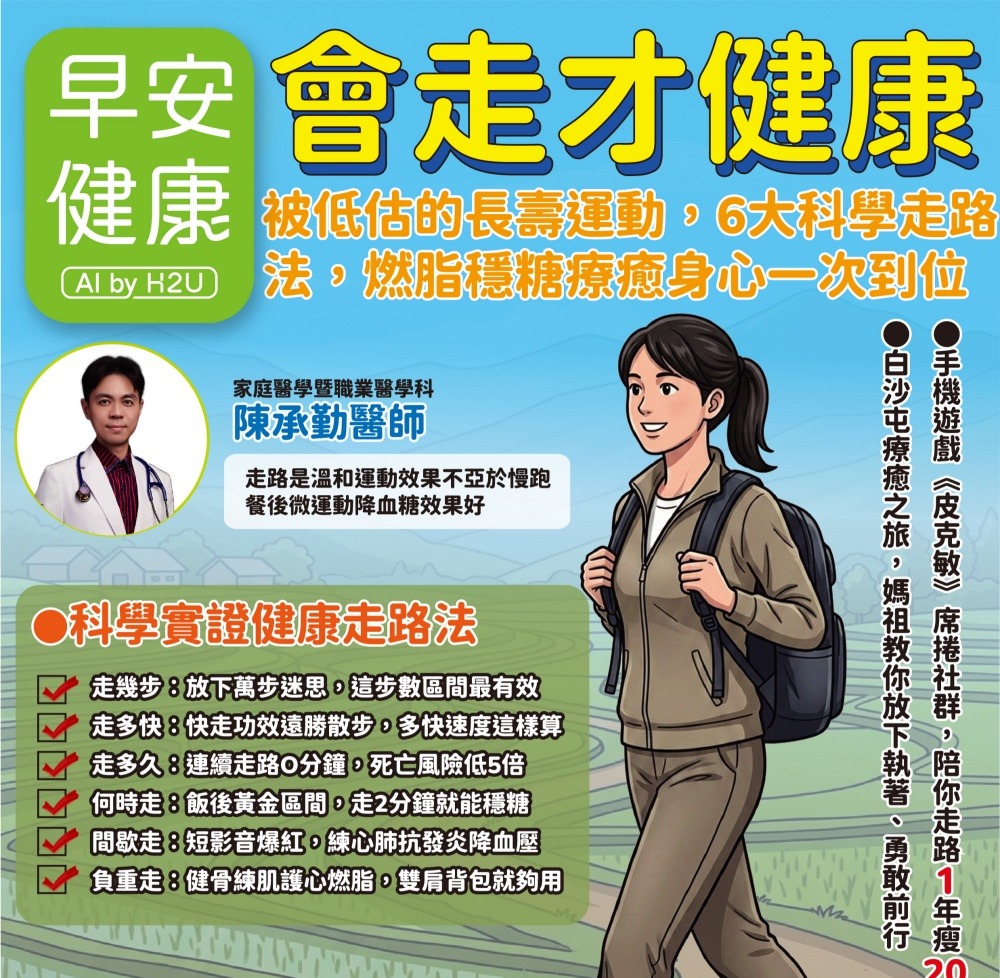 邊走路邊幫大腦洗澡！名醫推這時段拯救大腦初老、燃脂又抗炎
